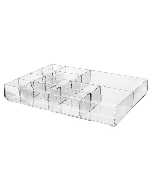 Boite de rangement Violet transparente - 26.5x17.5x4.5 cm