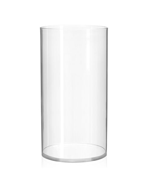 Kleine transparente Tubitu-Vase - D.12x25,5 cm