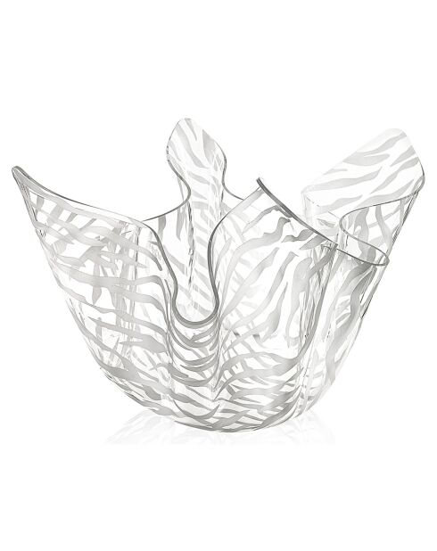 Vase Drappeggi transparent - 21x17x14 cm
