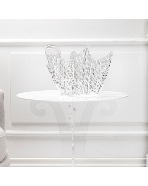 Vase Drappeggi transparent - 21x17x14 cm