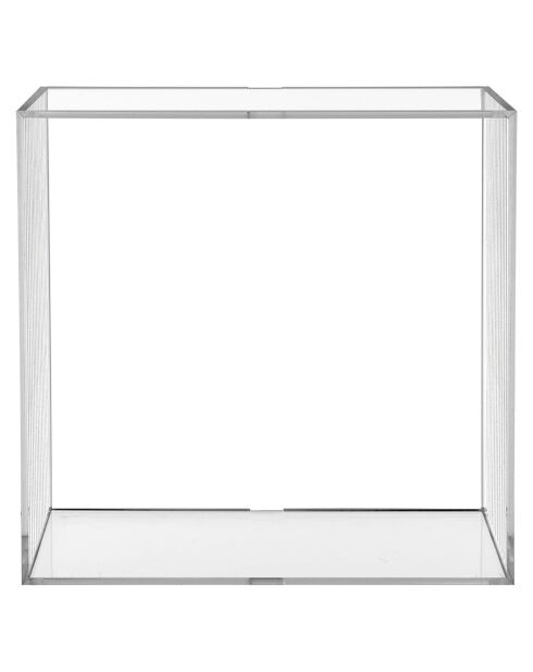 Cube mural Clio drappée transparent - 30x15x30 cm