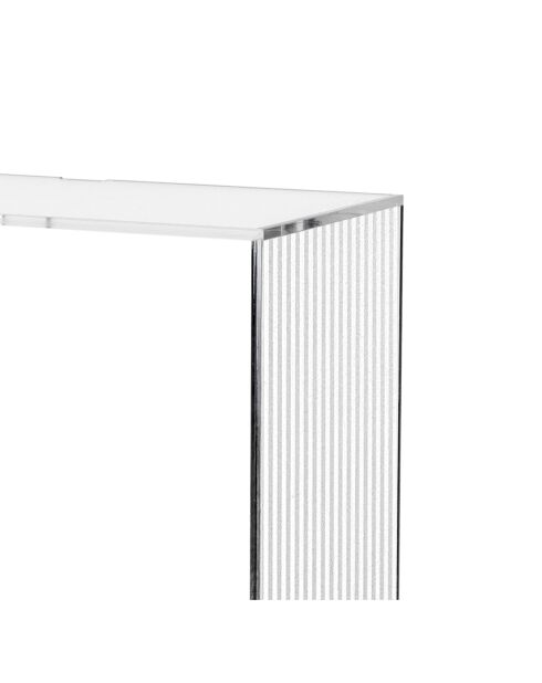 Cube mural Clio drappée transparent - 30x15x30 cm