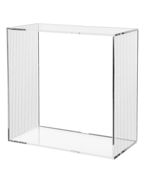 Cube mural Clio drappée transparent - 30x15x30 cm