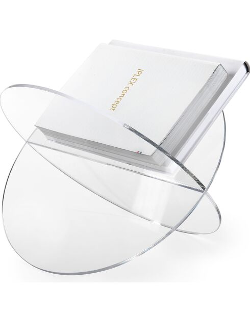 Porte-revues Vynil transparent - 45x33x31 cm