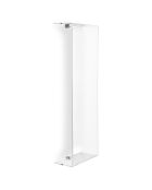 Porte-serviettes vertical mural Clio transparent - 25x13x76 cm