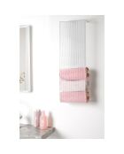 Porte-serviettes vertical mural Clio transparent - 25x13x76 cm