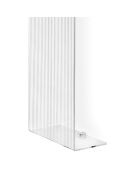 Porte-serviettes vertical mural Clio transparent - 25x13x76 cm