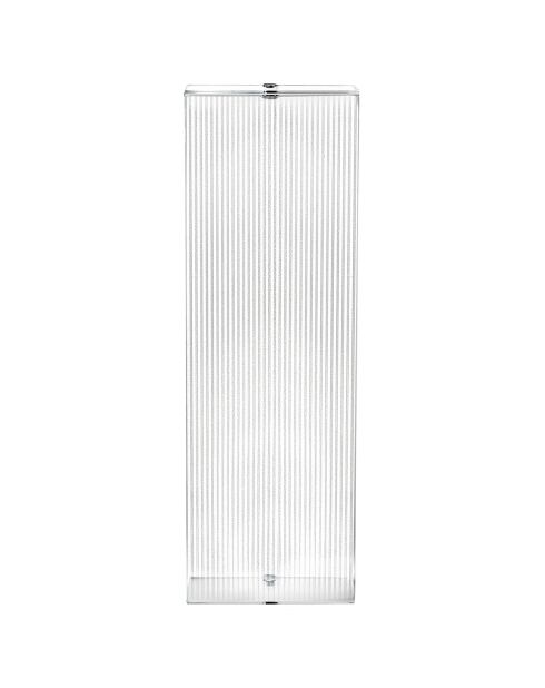 Porte-serviettes vertical mural Clio transparent - 25x13x76 cm