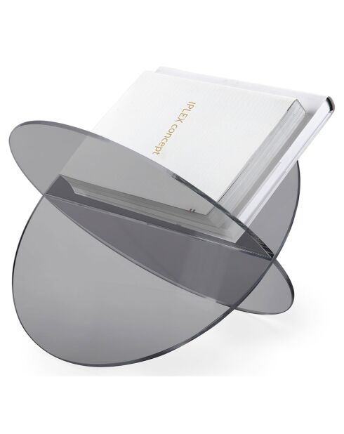 Zeitschriftenhalter aus geräuchertem Vinyl - 45x33x31 cm