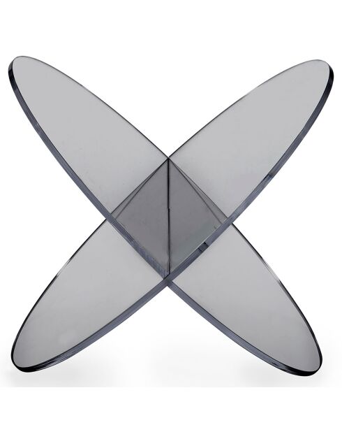 Zeitschriftenhalter aus geräuchertem Vinyl - 45x33x31 cm