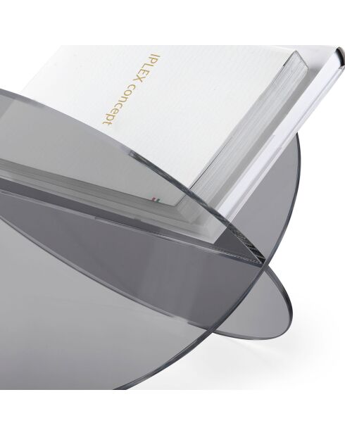 Zeitschriftenhalter aus geräuchertem Vinyl - 45x33x31 cm