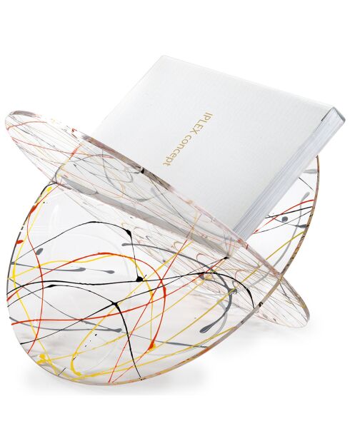 Mehrfarbiger Zeitschriftenhalter aus Vinyl - 45x33x31 cm