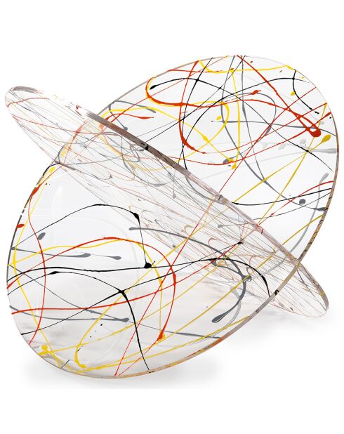 Mehrfarbiger Zeitschriftenhalter aus Vinyl - 45x33x31 cm