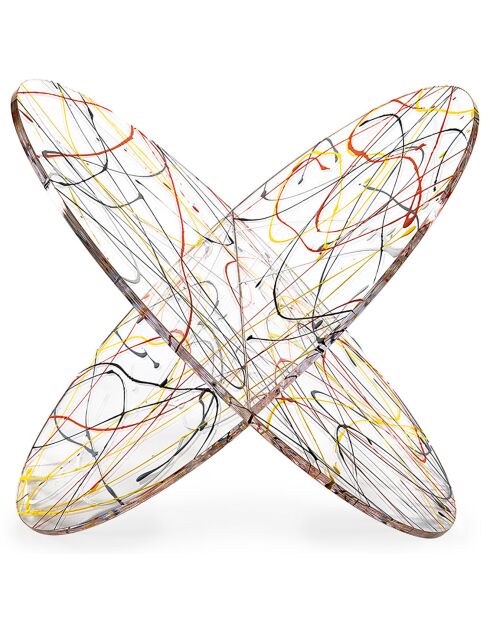 Mehrfarbiger Zeitschriftenhalter aus Vinyl - 45x33x31 cm