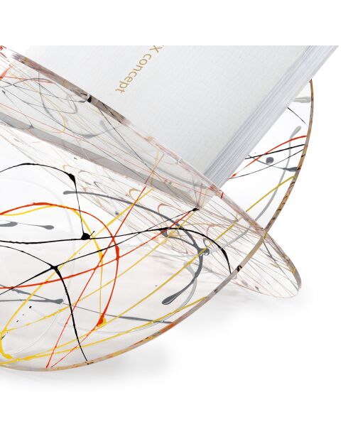 Mehrfarbiger Zeitschriftenhalter aus Vinyl - 45x33x31 cm