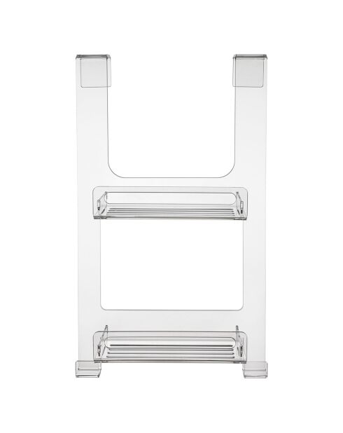 Estantería de ducha suspendida Clio transparente - 33x56x19 cm