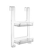 Etagère de douche à supsendre Clio transparente - 33x56x19 cm