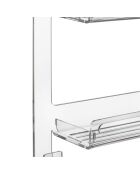 Etagère de douche à supsendre Clio transparente - 33x56x19 cm