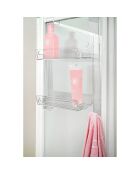 Etagère de douche à supsendre Clio transparente - 33x56x19 cm