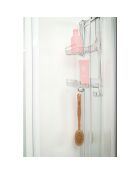Etagère de douche à supsendre Clio transparente - 33x56x19 cm