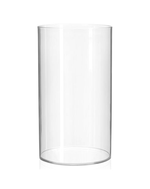 Große transparente Tubitu-Vase - D.20x40 cm