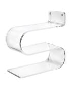 Etagère/Table de chevet Curvy transparente - 33x15x34 cm