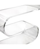 Etagère/Table de chevet Curvy transparente - 33x15x34 cm