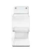 Etagère/Table de chevet Curvy transparente - 33x15x34 cm