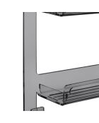 Estantería de ducha suspendida Clio ahumada - 33x56x19 cm