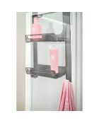 Estantería de ducha suspendida Clio ahumada - 33x56x19 cm