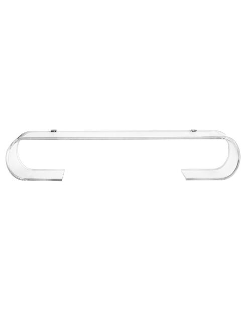 Console murale Curvy transparente - 88x24.5x16 cm