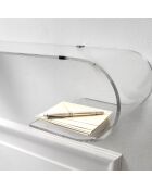 Console murale Curvy transparente - 88x24.5x16 cm