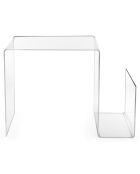Table basse S transparente - 70x44x50 cm