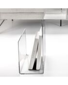 Table basse S transparente - 70x44x50 cm