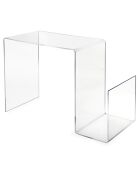Table basse S transparente - 70x44x50 cm