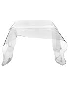 Table basse carrée Drappeggi transparente - 60x75x40 cm