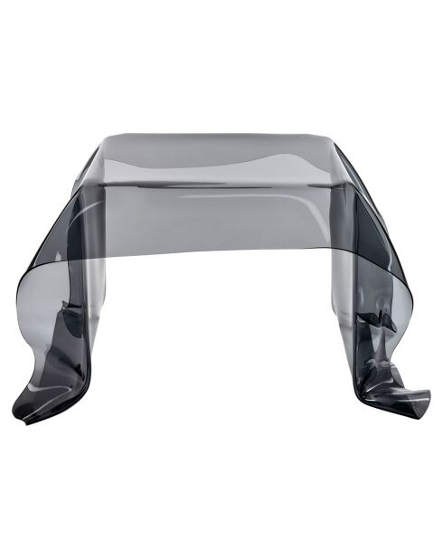 Table basse carrée Drappeggi gris fumé - 60x75x40 cm