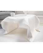 Table basse carrée Drappeggi blanche - 60x75x40 cm
