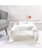 Table basse carrée Drappeggi blanche - 60x75x40 cm