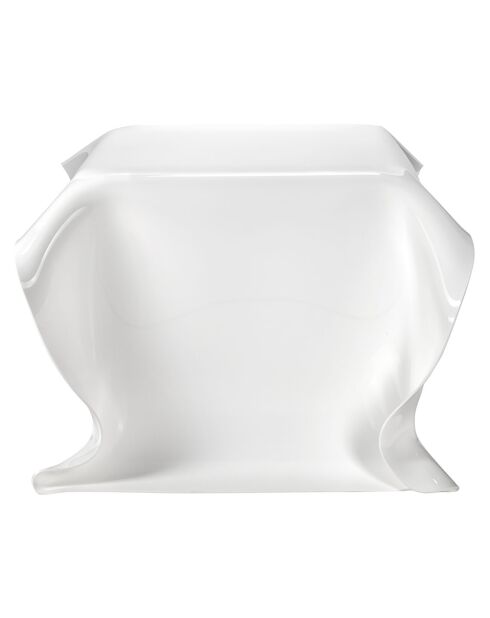 Table basse carrée Drappeggi blanche - 60x75x40 cm