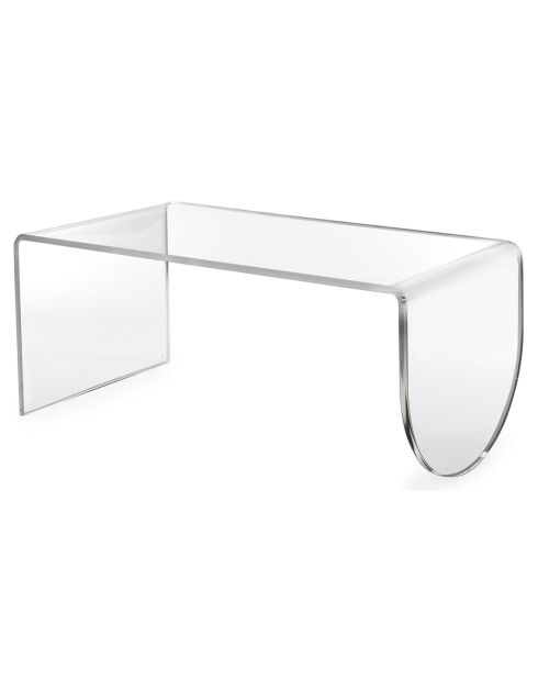Table basse Jeffrey transparente - 30x33x60 cm