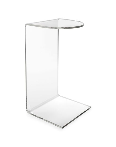 Jeffrey transparenter Couchtisch - 30x33x60 cm