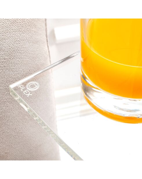 Table basse Jeffrey transparente - 30x33x60 cm