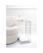 Table basse Jeffrey transparente - 30x33x60 cm