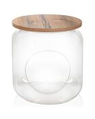 Niche pour animaux I-Pet transparent/chêne - D.40x46 cm