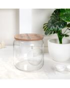 Niche pour animaux I-Pet transparent/chêne - D.40x46 cm