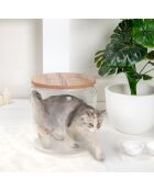 Niche pour animaux I-Pet transparent/chêne - D.40x46 cm