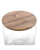 Table/conteneur Tolino transparent/chêne - D.38x42 cm