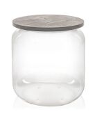 Table/conteneur Tolino transparent/gris - D.38x42 cm