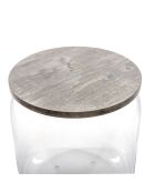 Table/conteneur Tolino transparent/gris - D.38x42 cm